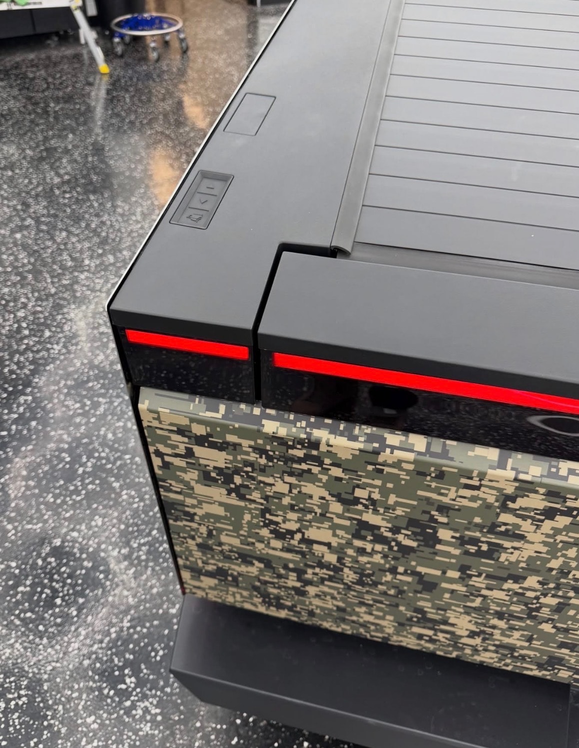 Tesla Cybertruck Digital Camo Wrap — Sleepr Studio College Station TX