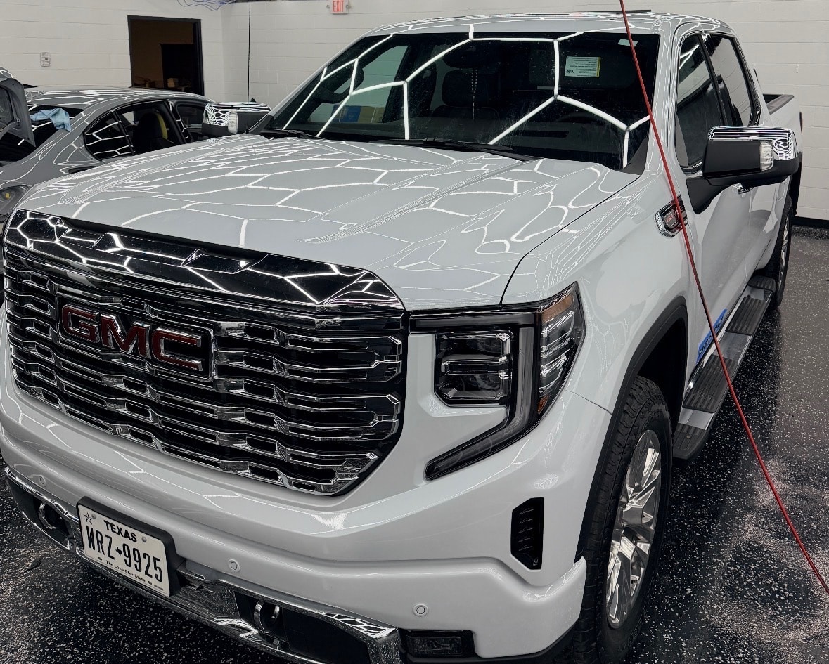 White Truck Window Tint — Sleepr Studio College Station TX