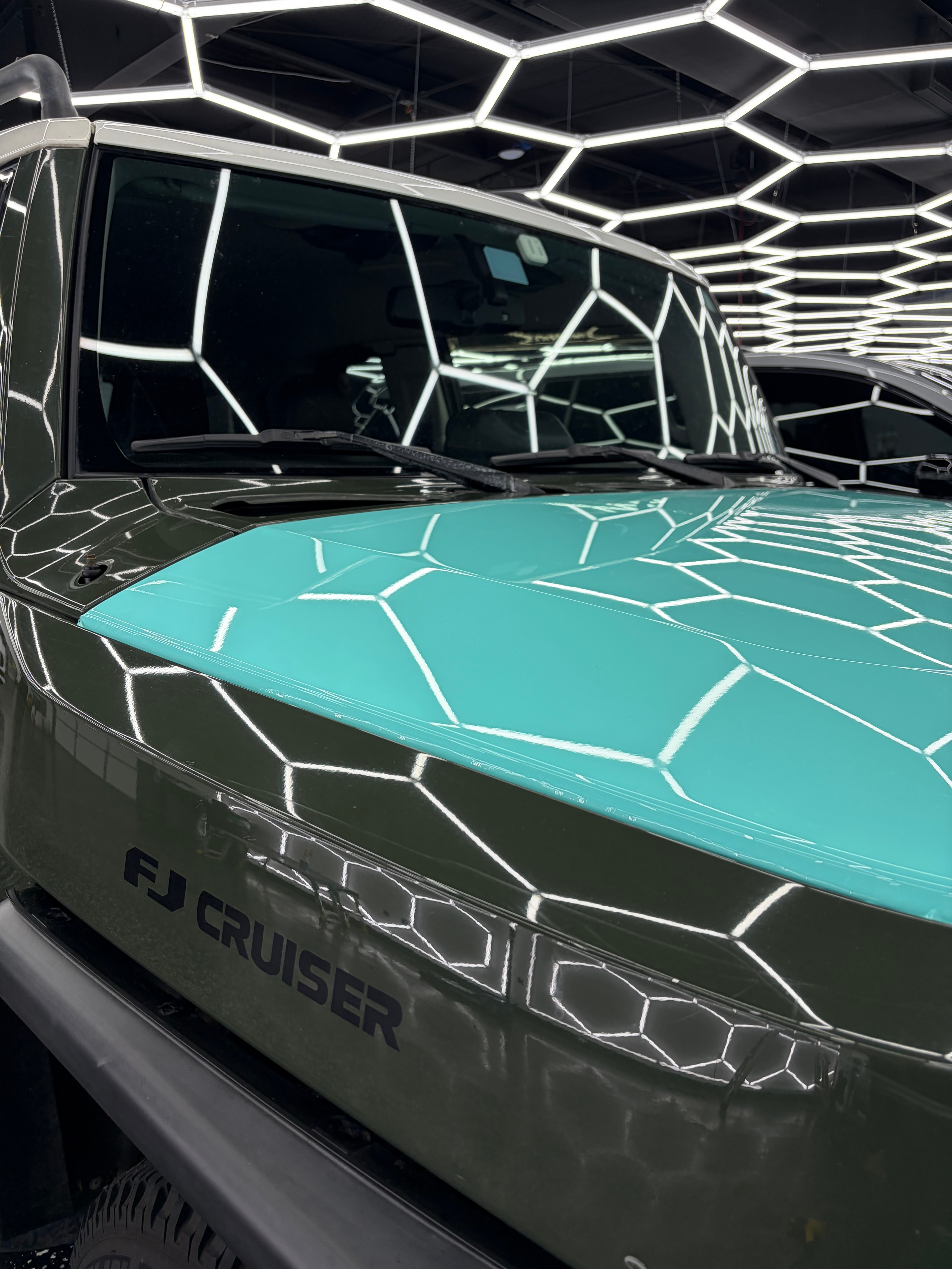 Green Truck Wrap Detail — Sleepr Studio College Station TX