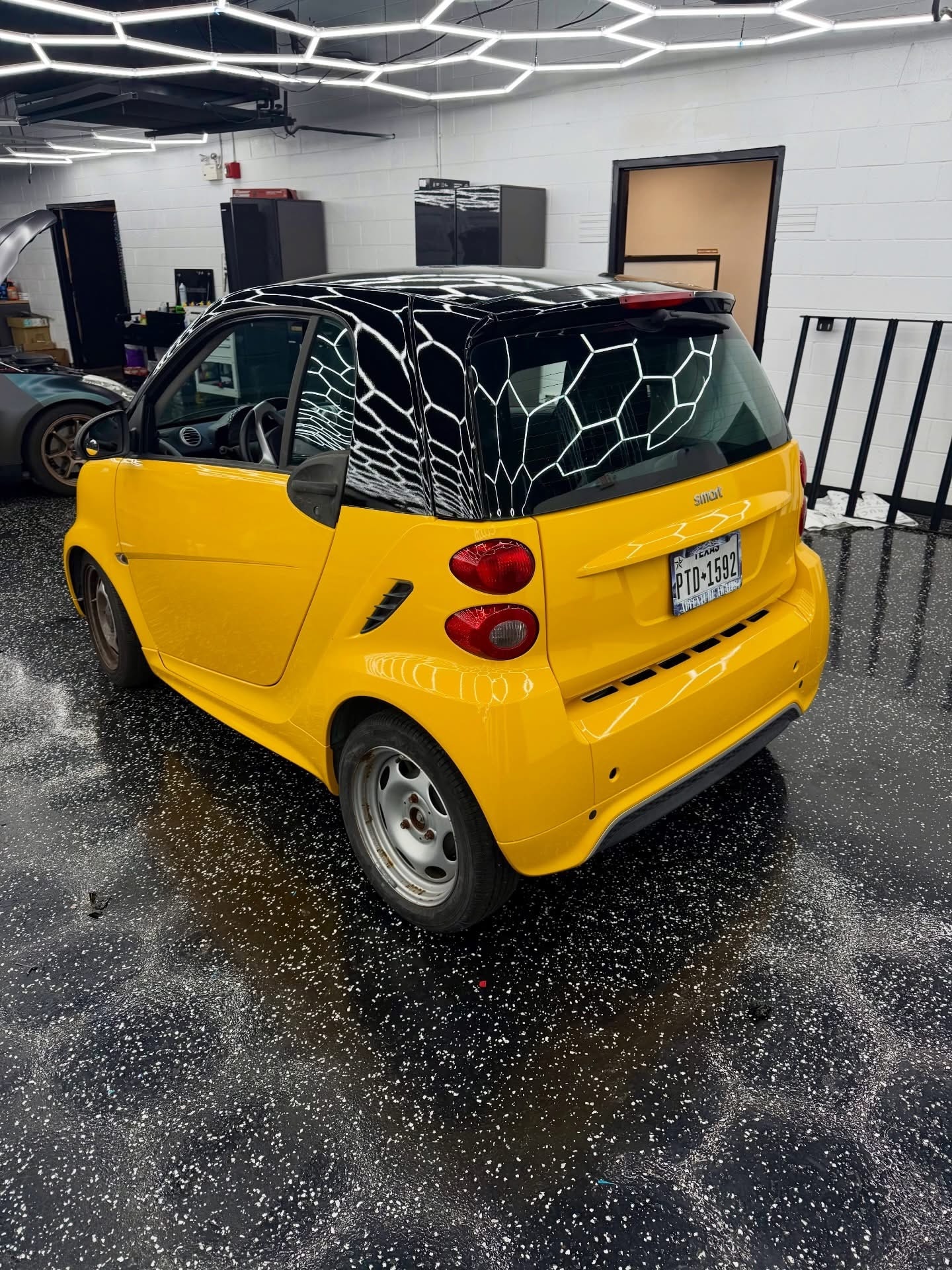 Smart Car Custom Hex Wrap — Sleepr Studio College Station TX