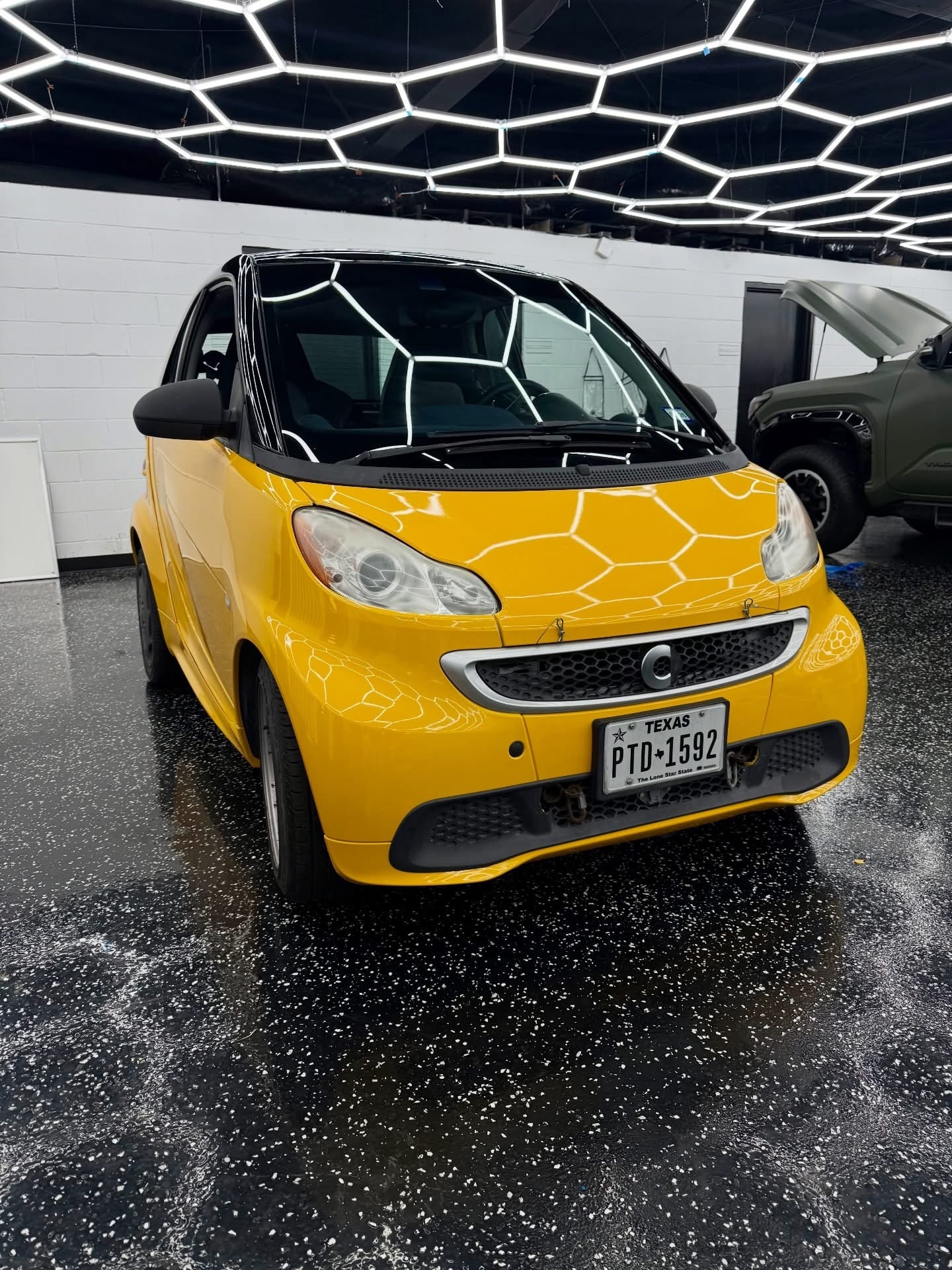 Smart Car Hex Wrap Detail — Sleepr Studio College Station TX